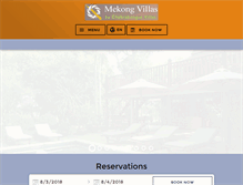 Tablet Screenshot of mekongvillas.com